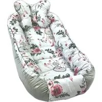 Pamek Bettnestchen Babybett Babynestchen Babynest Kinderbett Kokon zum schlafen Kissen, Sehr weiches material, Füllung 100% antiallergische Silikonkogel.