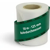 Silisto Regenfallrohr Fallrohrprovisorium 50m für Ablaufrohre bis Ø 125 mm, (1-tlg), Universeller Einsatz für Ablaufrohre, Fallrohr Schlauch