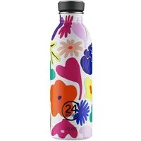 24 Bottles Trinkflasche Trinkflasche 0,5 l Urban Bottle Acqua Fiorita, Trinkflasche, Ø6,5cm, 18/8 Edelstahl, mehrfarbig