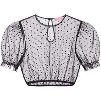 Krüger Madl Dirndlbluse Dirndlbluse Faora schwarz