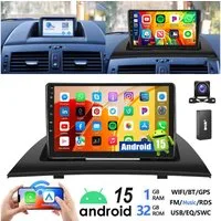 ESSGOO DAB+ Für BMW X3 E83 2004-2012 Android 15 Mit Carplay GPS Navi WIFI RDS Autoradio (RDS, 4+64GB(optional), FM, DAB+ (optional), SWC, Carplay Android Auto Bluetooth EQ USB GPS Navi WIFI Touchscreen)
