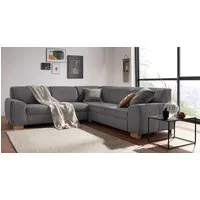 DOMO collection Ecksofa Incanto kubische Formensprache, komfortabel, flache Armlehnen, L-Form, wahlweise mit Bettfunktion