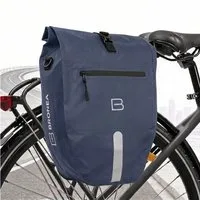 Bronea Fahrradtasche 2in1 Gepäckträgertasche Fahrrad XXL 28 Ltr - Verstärkt - Abnehmbar (Fahrradtasche für Gepäckträger hinten, Wasserdicht & Reflektierend - Laptoptasche), Innovatives verstellbares Click System für alle Gepäckträger