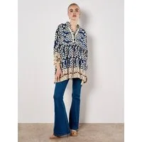 Apricot Oversize-Shirt Bedrucktes Hemd in Oversized