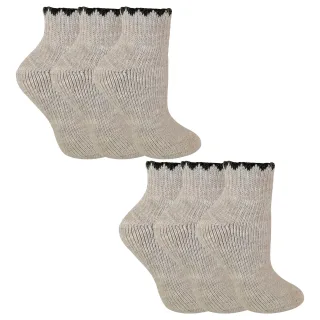 6 Paar Damen Kurze Alpaka-Woll Feuchtigkeitsableitende Socken