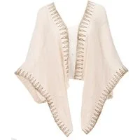 Guru-Shop Langjacke Boho Poncho, alternative oversize Blusenponcho..
