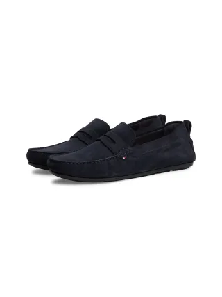 Tommy Hilfiger Slipper "CORE HILFIEGR SUEDE DRIVER" Flats, Schlupfschuh in Mokassin-Optik