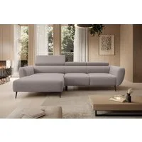 WERK2 Ecksofa Alisson, mit elektrischer Sitztiefenverstellung, L-Form, Breite 277 cm, Alisson – flexibler Komfort mit modernem Design und smarten Details.