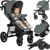 lionelo Kinder-Buggy ANNET PLUS, Fußdecke, großer Korb, ab 0 bis 36 Monate