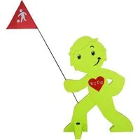 StreetBuddy Warnschild Warnfigur, Warnaufsteller, Warnschild für Kindersicherheit, (1 St)