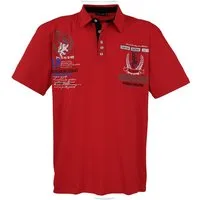 Lavecchia Poloshirt Lavecchia Herren Poloshirt LV-2038 (Rot, 4XL) Herren Polo Shirt