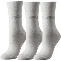 TOM TAILOR Socken Tom Tailor 3er Pack Basic Women Socks summer grey melange Tom Tailor 3er Pack Basic Women Socks summer grey melange