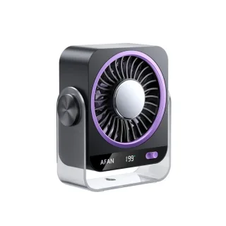 Tevorex K818 Portable Desktop Fan 5 Gears Wind 360° Circulation Adjustable Ultra Quiet Operation Long Battery Rechargeab