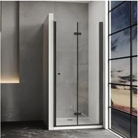 IMPTS Dusch-Drehtür Dusche Nische Duschtür Nischendusche, 70x185 cm, Sicherheitsglas, (Set, mit hochwertigen Aluminiumprofilen in Chrome)