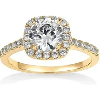 Jumpeak Diamantring 585 Gold, 1.5Karat Diamant im Rundschliff, Braut-Ehering, D,vs1,3EX,IGI Zertifikat,Damenring,Geschenk zum Jahrestag