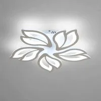 Riserva Deckenleuchten LED Deckenleuchte Blüten 65W 6500K Weiß Wohnzimmer