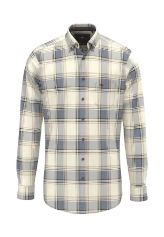FYNCH-HATTON - Herringbone Check, B.D., 1/1 air blue - Gr. - M