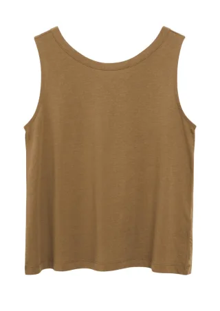 s.Oliver Red Label - Ärmelloses Basic Top braun - Gr. - 38
