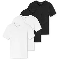 uncover by SCHIESSER Unterhemd 4er Pack Basic (Spar-Set, 4-St) Unterhemd / Shirt Kurzarm - Baumwolle