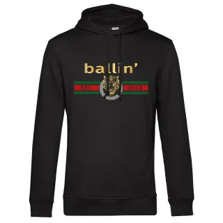 Tiger Lines Hoodie von Ballin Est. 2013 in der farbe Schwarz und in größe XXL.