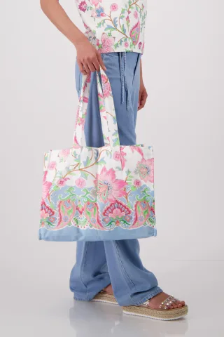 monari - Tasche mit Blumenmuster champagne beige gemustert - Gr. - OS