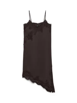 VERO MODA - VMNOVI LACE SINGLET DRESS WVN Chicory Coffee - Gr. - M