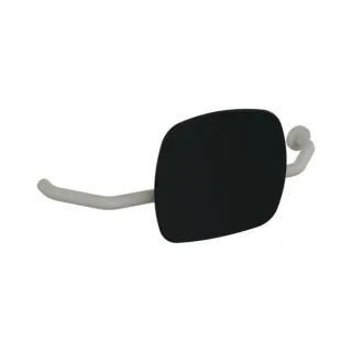 Hewi 801 Rückenstütze 801.51B9273R95 Wandabstand 230mm, rechts, matt, Lehne tiefschwarz, felsgrau