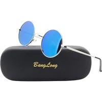 UE Stock Retrosonnenbrille Runde Sonnenbrille Polarisierte Retro Vintage mit Verspiegelten Gläser ein modisches Statement für jede Jahreszeit
