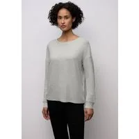 STREET ONE Langarmshirt mit Glitzerdetails