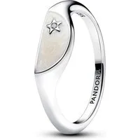 Pandora Fingerring Pandora ME Halbierter Emaille Siegelring 193325C01 Damenring
