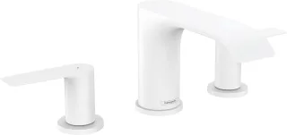 Hansgrohe 3-Loch Waschtischarmatur 95 Vivenis m.Zugstangen-Ablaufgarnitur mattweiss, 75033700 75033700