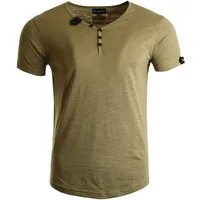 Früchtl T-Shirt mit modischer Knopfleiste