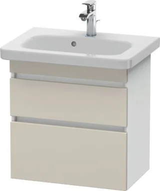 Duravit DuraStyle Waschtischunterbau wandhängend Taupe & Weiß Matt 580x368x610 mm - DS647909118 DS647909118