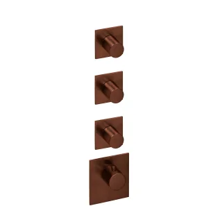 Herzbach xl 3 farbset 4 blenden eckig griffe rund copper, Copper Steel, 21.523010.1.39 21.523010.1.39