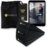BOZEERA Yogablock Wadendehner Keil Set, Zum Dehnen und Trainieren:, Wadenstrecker, Beinstrecker, Kniekeil, Mobilisationskeil, Fußkeil