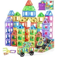 Ophy 50-teilige Magnetbausteine für Kinder ab 3–7 Jahren Magnetspielbausteine, (starke Magnetkraft, hohe Haftkraft), Magnetspielzeug für Jungen & Mädchen
