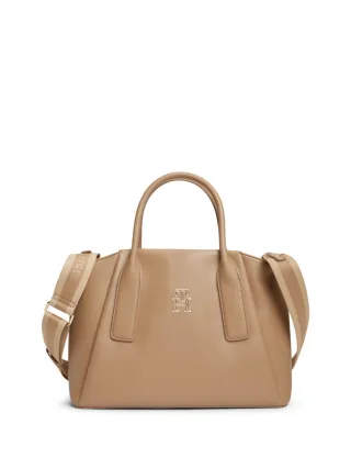 Tommy Hilfiger - Tasche Essential Satchel braun/grün - Gr. - OS