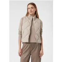 comma Outdoorjacke Outdoor-Weste Kurze Steppweste mit Ripp-Stehkragen