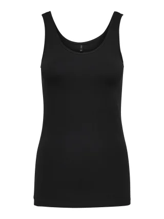 ONLY - ONLLIVE LOVE S/L TANK TOP NOOS Black - Gr. - XS