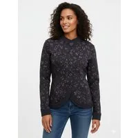 Ragwear Sweatjacke AVALINA FLOWERS O mit Knopfverschluss, aus Baumwolle und Polyester, normale Passform