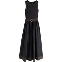 Next Midikleid 2-in-1-Midikleid aus Mischgewebe mit Gürtel (1-tlg)