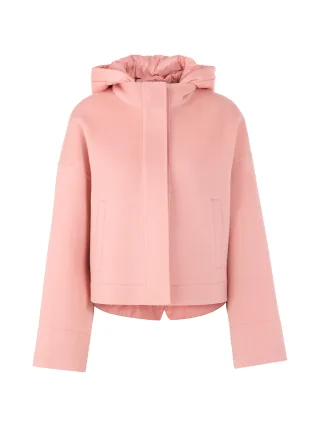 Marc Cain Collections - Wolljacke mit Kapuze peach beige - Gr. - 34