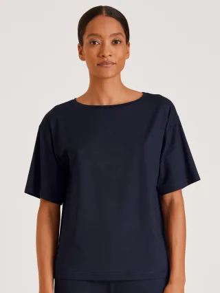 CALIDA - DAMEN Shirt kurzarm dark lapis blue - Gr. - S