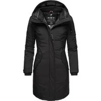 Navahoo Wintermantel Letiziaa sportlicher Winterparka mit gefütterter Kapuze