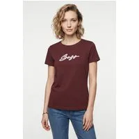 BOSS ORANGE T-Shirt Elove Premium Damenmode mit Logoschriftzug, Slim Fit