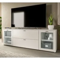 Inn.Furn Lowboard Dante (in weiß matt, 180 x 62 cm), mit viel Stauraum