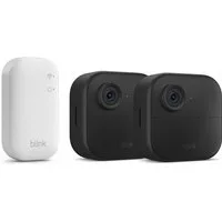 blink Überwachungskamera Kamera Outdoor 4 Sicherheitskamera 2-Kamera-System (Innenbereich, Außenbereich, 2-tlg)