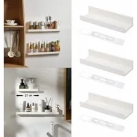 YMQHBS Küchenregal 3er-Set Wandregale für Küche Badezimmer, Set 3-tlg., Ohne Bohren