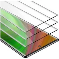 Cadorabo Schutzfolie für Samsung Galaxy NOTE 10 PLUS Schutzfolie, (3-St), 3x Vollbild Schutzglas Panzer Folie (Tempered) Display-Schutzglas