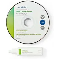 Nedis Reinigungs-CD CLDK100TP, Reinigungslinse, zwei ultradünne Bürsten, für CD-Player Nutzung